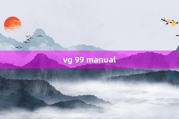 vg 99 manual