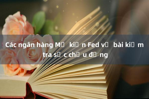 Các ngân hàng Mỹ kiện Fed về bài kiểm tra sức chịu đựng